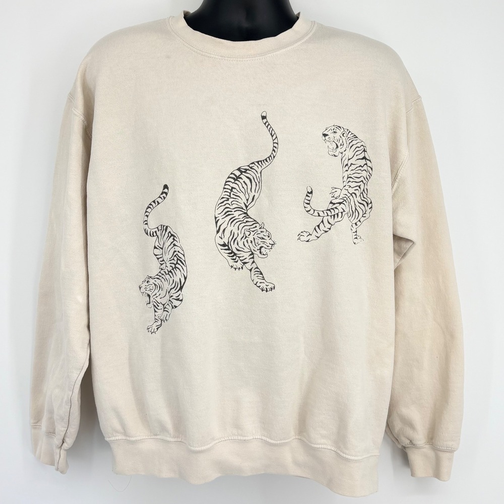 Project Social T Urban Outfitter Sweatshirt‎ Tiger Graphic Men S Streetwear